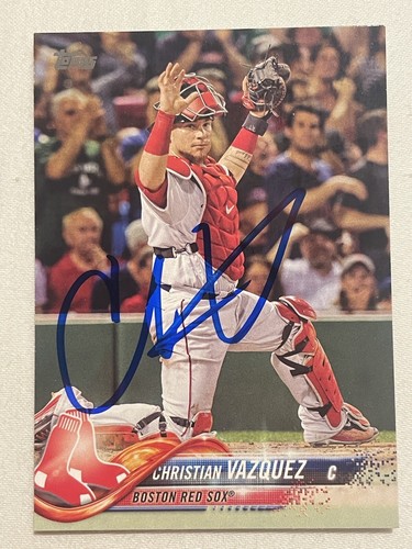 Christian vazquez signed - christian,