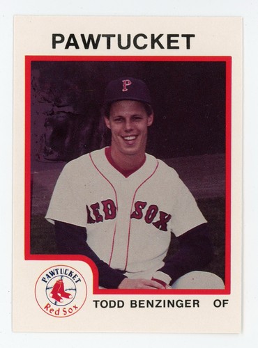 1987 pro cards pawtucket todd - pro,